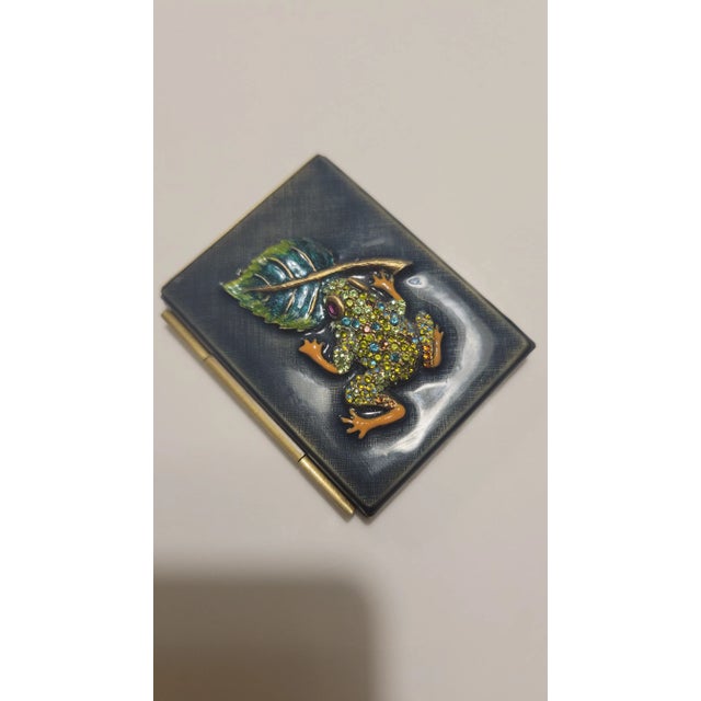 Jay Strongwater Swarovski Small Enamel Picture For Sale - Image 12 of 12