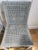 Wood 4 Serena & Lily Balboa Rattan Counter Stools in Mist With Chalk & White Perennials Cushions For Sale - Image 7 of 11