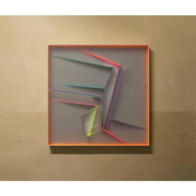 Kal Mansur, Future Summary Twenty-Five: Abstract Wall Sculpture, 2025, Acrylic Glass and Polymer For Sale - Image 4 of 8