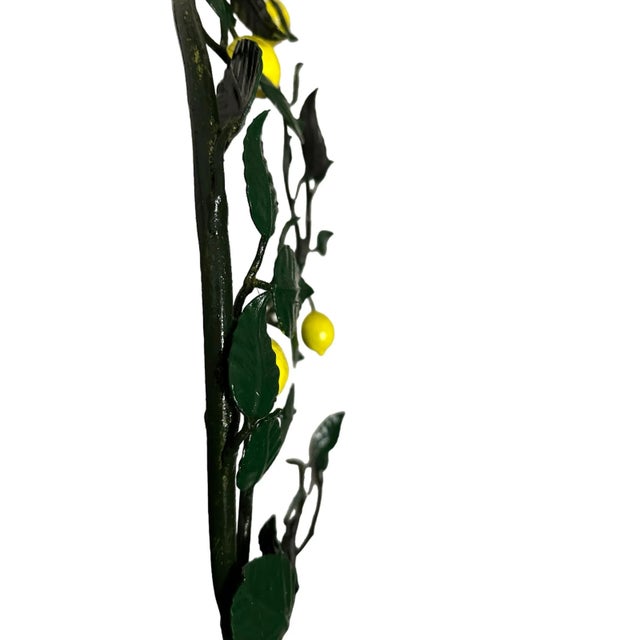 1930s Antique Italian Iron Work Lemon Tree Wall Art For Sale - Image 5 of 5