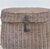 Coastal Chic Vintage Fishing Creel Basket With Inset Handles For Sale In Palm Springs - Image 6 of 9