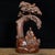 Hand-Carved Boxwood Figure of a Monk Under a Pine Tree For Sale - Image 4 of 9