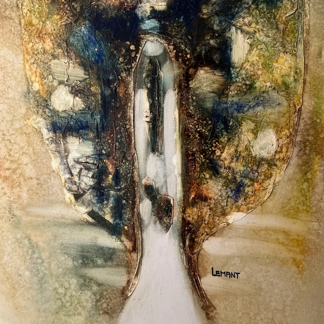 Green Modern American Abstract Oil on Canvas Painting Unframed Signed For Sale - Image 8 of 13