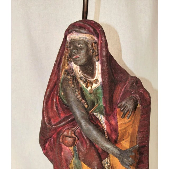 Metal 1920s French Moroccan Metal Lamps - a Pair For Sale - Image 7 of 13