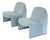 Vintage Alky Chair in Baby Blue Velvet by Anonima Castelli for Artifort, 1970s For Sale