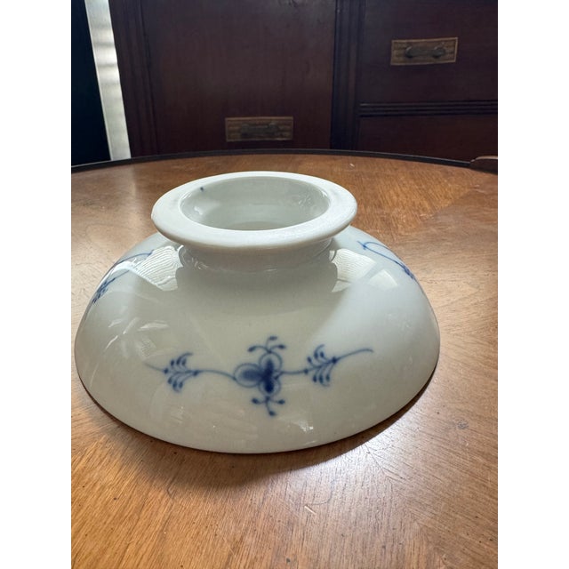 1970s Royal Copenhagen Blue Fluted Plain Footed Compote Bowl - No. 1/18 For Sale - Image 11 of 11