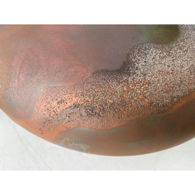 1990s 1990s Large Post Modern Mixed Media Pottery Vase For Sale - Image 5 of 9