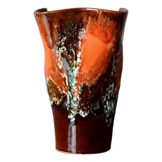 Handmade Vase from Vallauris, 1960s For Sale