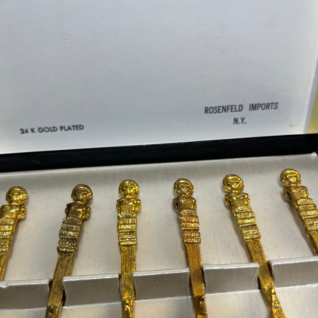 1950s Mid-Century Rosenfeld Demitasse Spoon Set/6 For Sale - Image 4 of 7