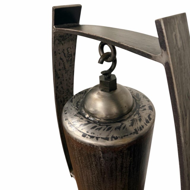 Ernst Gruler for Studio a Home by Global Views “Spring Top” Sound Sculpture in Natural Iron For Sale - Image 10 of 12