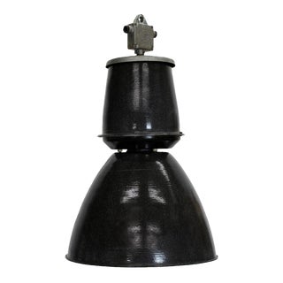 Vintage Type 24 401 Black Enameled Loft Lamp from Elektrosvit For Sale