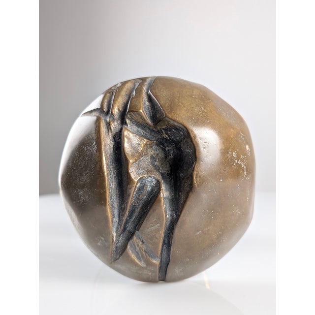 Metal Brutalist Double Bronze Handle, 1970s For Sale - Image 7 of 11
