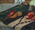 1970s Still Life With Food Antique Oil Painting Original Soviet Art Ukrainian Artist 1971 89-109 For Sale - Image 5 of 6
