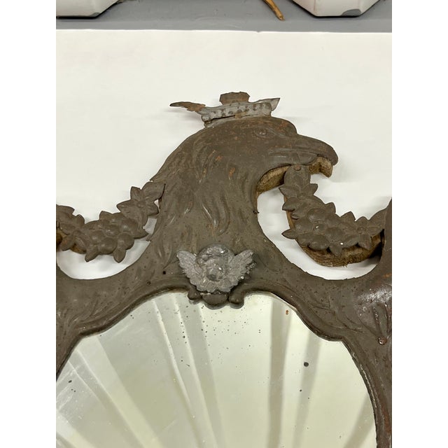 Pair of Antique French Federal Style Tin Eagle Mirrors, 19th Century For Sale - Image 17 of 18