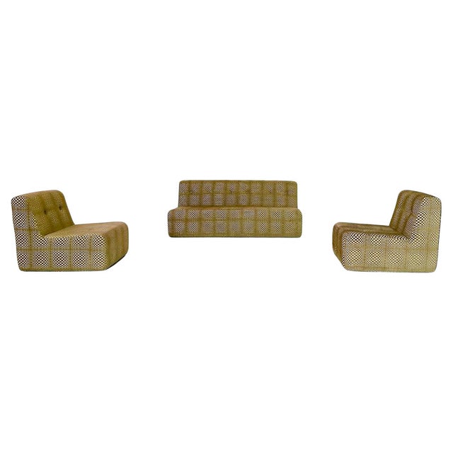 Mid-Century Modern Sofa and Lounge Chairs, Italy, 1970s, Set of 3 For Sale - Image 6 of 6