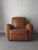 Ralph Lauren Art Deco European Style Patinated Leather Club Chair For Sale - Image 4 of 9