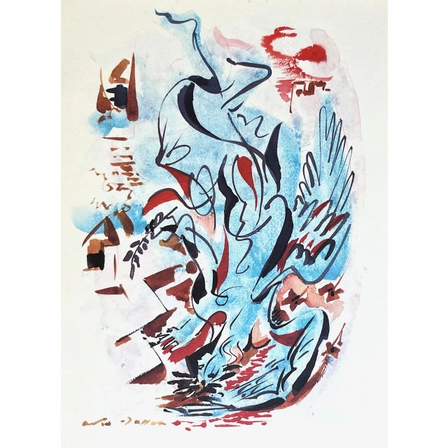 1970 Andre Masson Print Aurelia 2 Reproduction For Sale