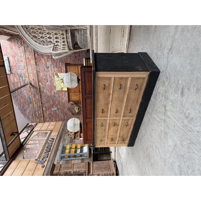 Workshop Cabinet in Oak and Pine, 1950s For Sale - Image 3 of 11