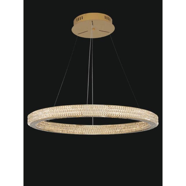 Collection Cerchi Di Luce Chandelier in Metal and Crystal by Jago For Sale - Image 4 of 8