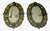 Pair of Mid-Century Italian Venetian Black Glass and Gilt Floral Mirrors, 1960s For Sale In Palm Springs - Image 6 of 18