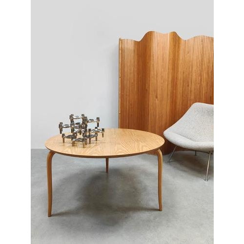 What a find! This beautiful coffee table was designed by Bruno Mathsson and comes from Sweden. It is marked on the...