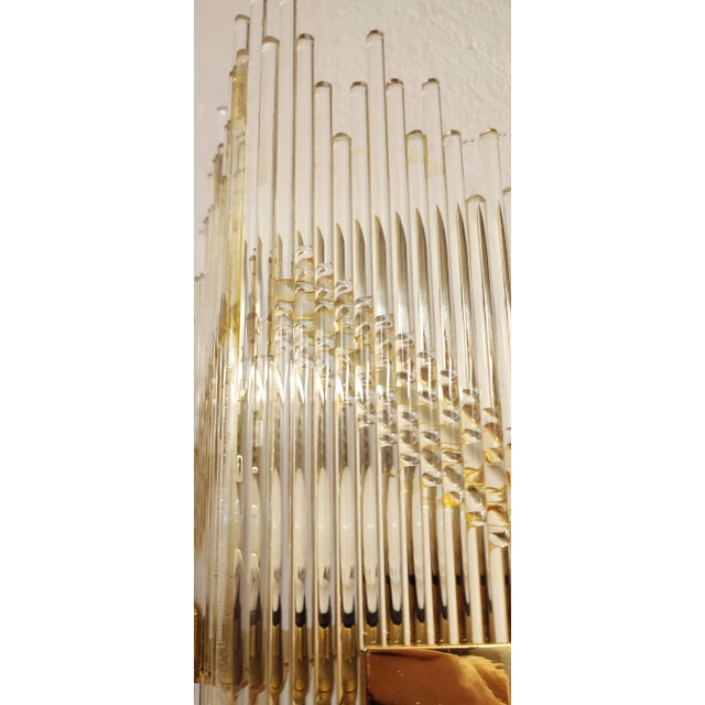 Metacrylate and Metal Wall Liggt, Italy, 1980s For Sale - Image 4 of 12