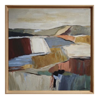 Equilibre Des Strates, Abstract Landscape, Contemporary, Framed by Sophie Dumont For Sale