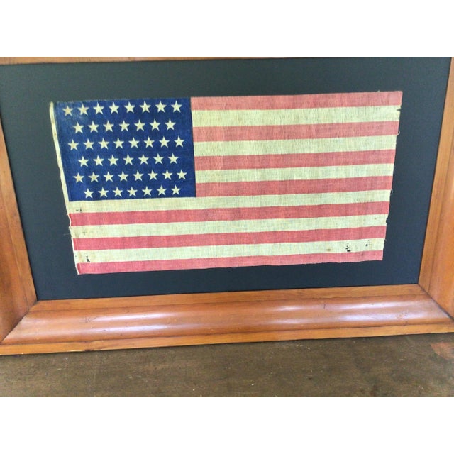 Antique 45 Star American Flag 1896- 1907 Utah. For Sale - Image 4 of 5