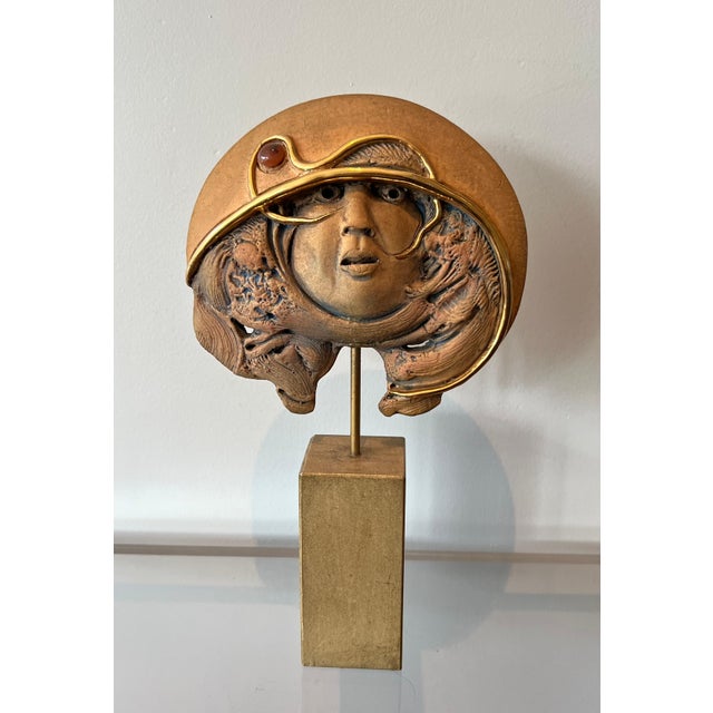 1970s Terracotta sculpture signed Jean-Claude Vanhaecke For Sale - Image 10 of 10