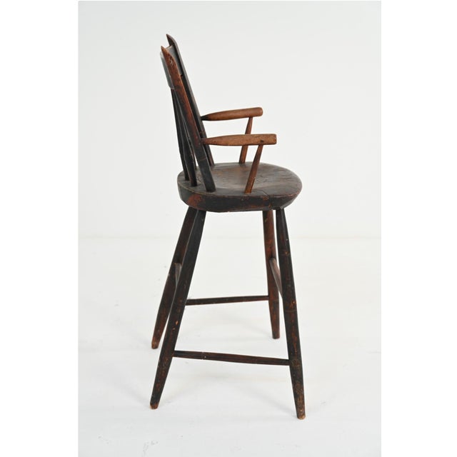 Antique Thumb-Back Windsor Child's High Chair For Sale - Image 15 of 18
