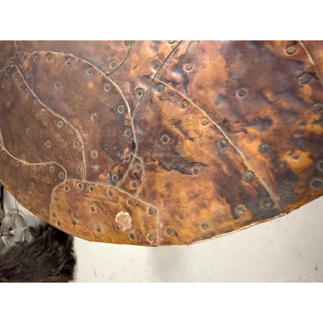 An elegant sculptural table by the noted Palm Springs artist Bill Anson. The table is crafted out of cedar wood and then...