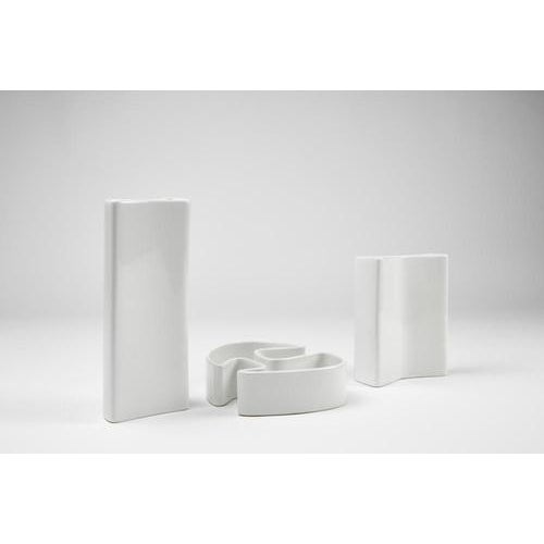 Flower Vases by Angelo Mangiarotti for Brambilla Ceramics, 1968, Set of 3 For Sale - Image 3 of 8