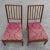 Set of Dining Chairs in Fabric and Wood For Sale - Image 5 of 9
