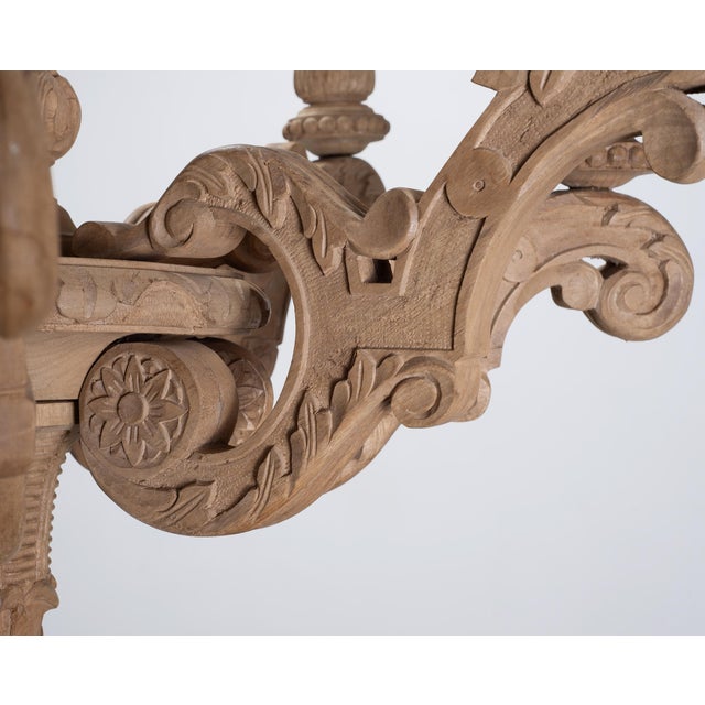 Rh French Baroque Style Carved Wood 8-Arm Chandeliers - Pair For Sale - Image 15 of 18