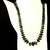 Traditional Necklace Graduated Rondelles of Emerald Matrix May Birthstone For Sale - Image 3 of 6