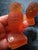 GORGEOUS Pair of 1970 Westmoreland Satin Amber Glass 4" Owl figurines This listing features a stunning pair of 1970...