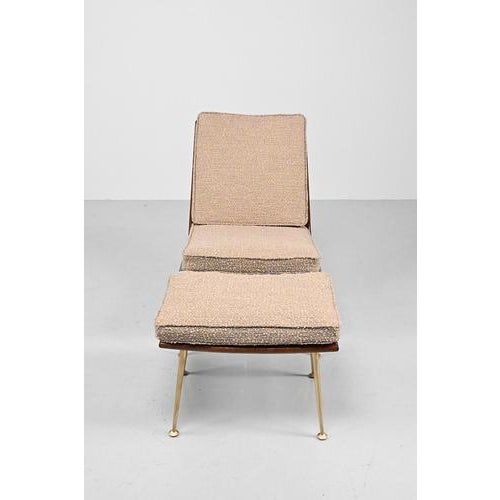 Wood Three-Seater Sofa and Lounge Chair with Hocker by Hans Mitzlaff, Set of 3 For Sale - Image 7 of 18