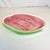 1980s Vintage Americana Boho Chic Arts & Crafts Hand-Painted Ceramic Watermelon Platter. For Sale - Image 9 of 12