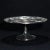 An antique Victorian silver plate compote offers bowl with reticulated rim having grape and leaf pattern, circa 1900...