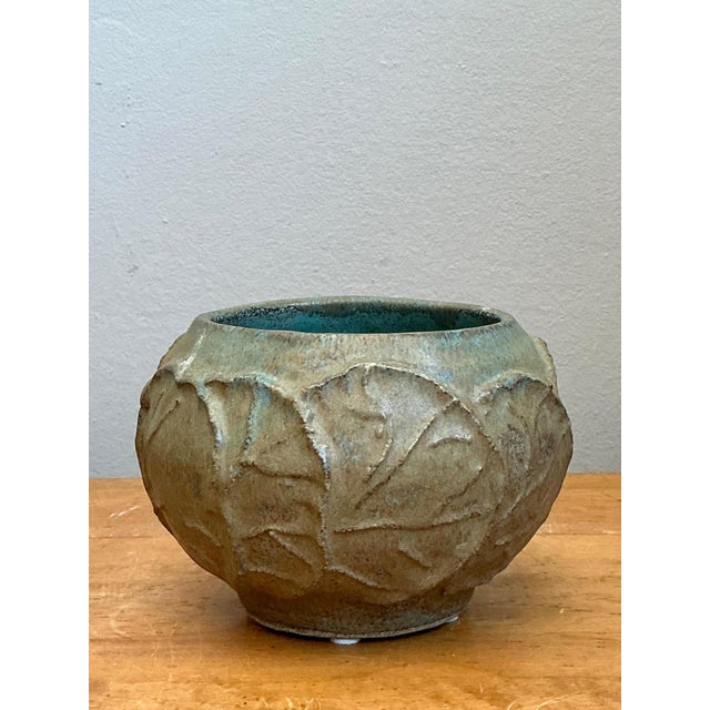 Vintage Lily Pad Motif Ceramic Bowl For Sale - Image 17 of 17
