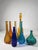 A Symphony of Saturated Light attributed to Empoli Genie Bottles, 1960s, Set of 7 For Sale - Image 10 of 13