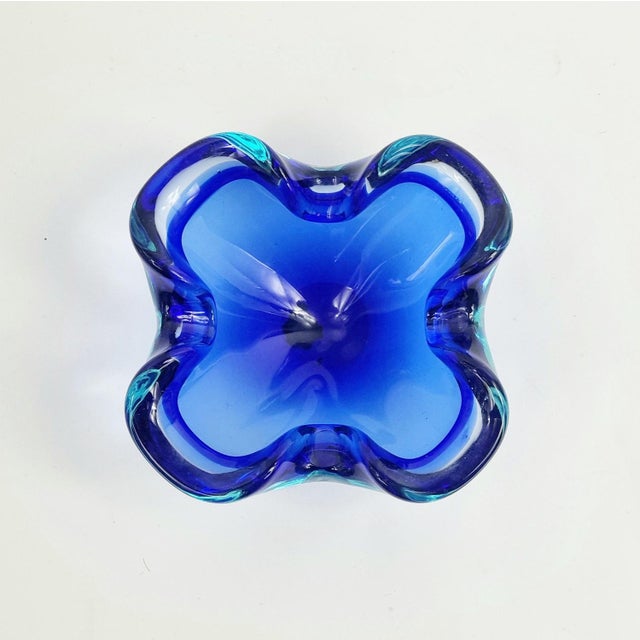 Mid-Century Sommerso Murano Glass Catchalls by Flavio Poli for Seguso, Italy, 1960s, Set of 2 For Sale - Image 6 of 10