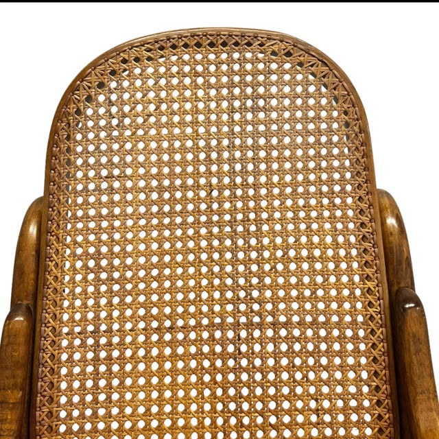 Early 20th Century Bentwood and Caned Rocking Chair For Sale - Image 9 of 11