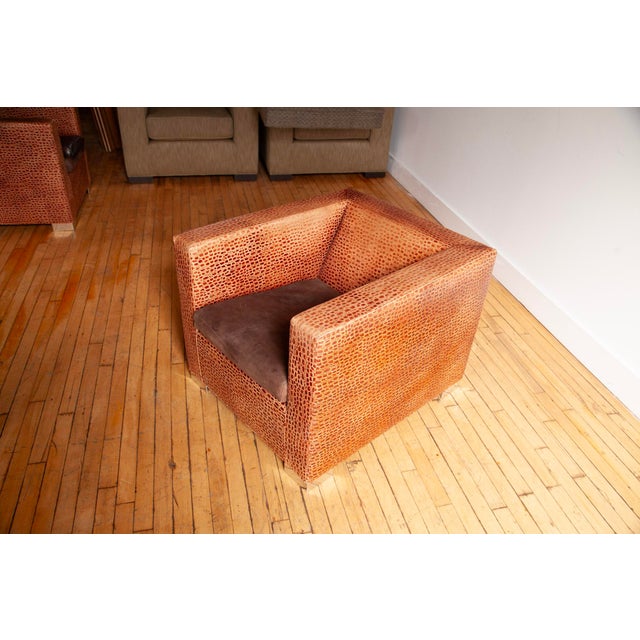 Art Deco Minotti 'Suitcase Line' Club Armchair. For Sale - Image 3 of 8