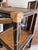 Contemporary Vintage Mid Century Black Bamboo Rattan Book Case For Sale - Image 3 of 9