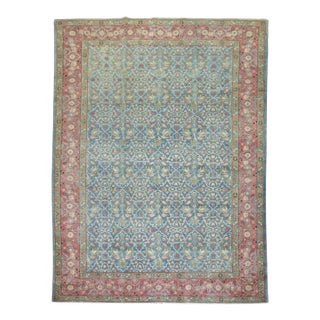 Antique Zabihi Collection Persian Tabriz Carpet For Sale