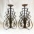 Vintage Home is pleased to offer this striking pair of Brutalist Wrought Iron Candle Holders. They are large standing...
