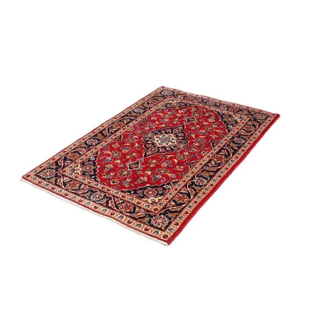 Kashan Rug in Hand-Knotted Wool For Sale - Image 11 of 11