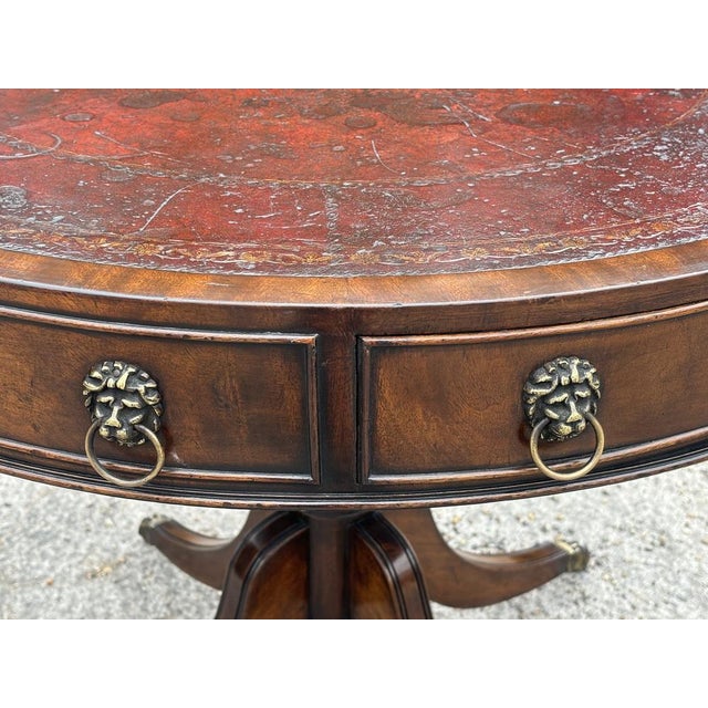 Mahogany Drum Table, Late 19th Century For Sale - Image 9 of 12