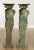 1980s Bronze Marble Top 'Telamon' Greek God Statues - 48 inch Pedestals - a Pair For Sale - Image 5 of 13